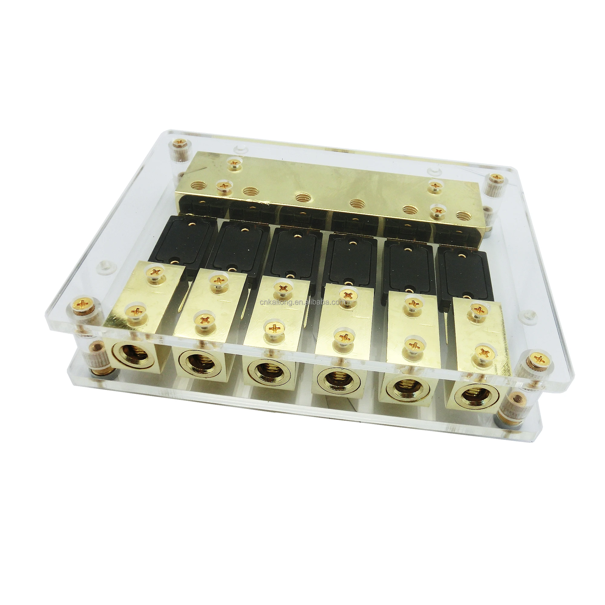 Distribution Blocks 0 2 4 Gauge Auto Audio 12v 100 200 400 Amp ANL 6 Fuse ANL Fuse Holder Box Block Used in Automotive Car Audio view 2