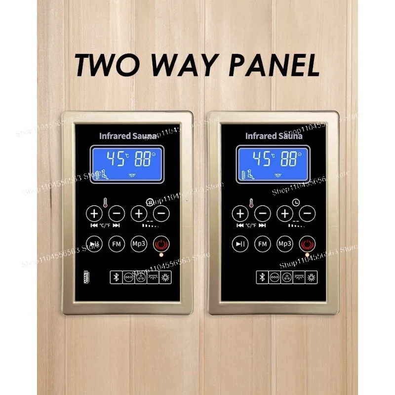 Sauna room control panel with shell, temperature control timing multi-function control panel