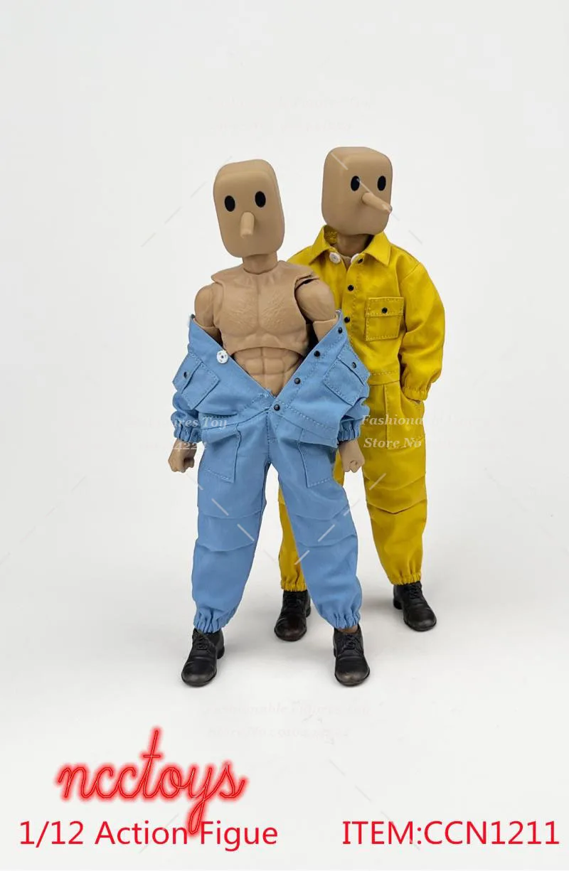 CCN1211 1/12 Male Soldier Cargo Pants Multiple Pockets Jumpsuit Working Clothes For 6inch NW SHF 3A DAM Action Figure Model