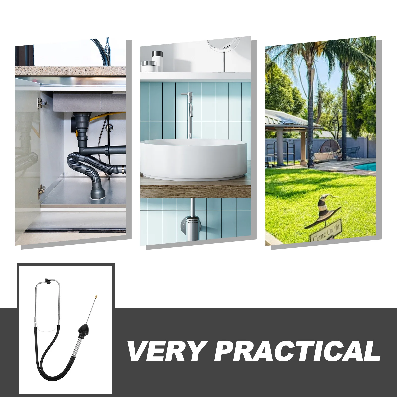 Leak for Underground Pipes High Precision Water Test Tool Easy to Use Leak Testing Device for Fast Accurate Detection