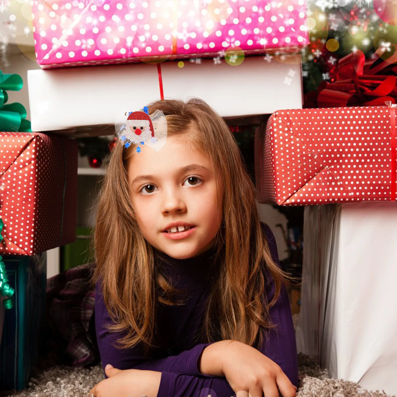 

3Pcs Christmas Hair Clips for Soft Comfortable Xmas Barrettes Lightweight Holiday Hair Accessories Party