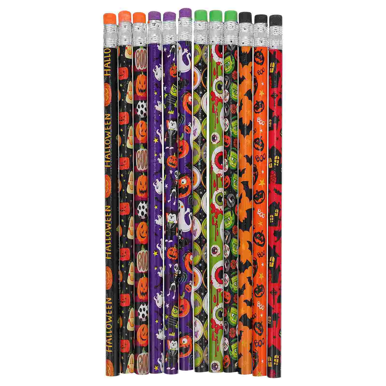 60 PCS Ballpoint Pen Halloween Pencil Work Girls Pencils Bulk Hb Wood Stationery Adult