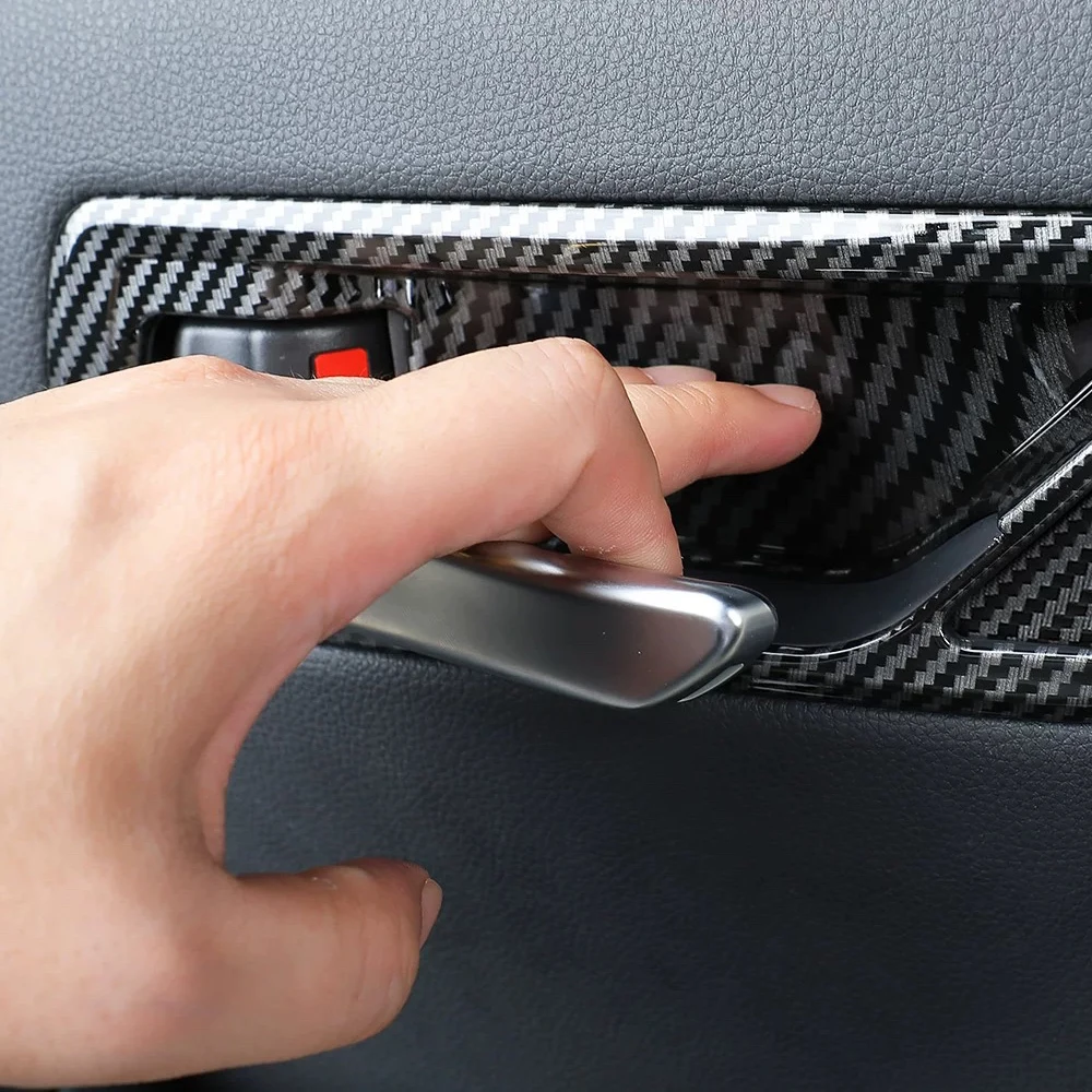 For Toyota Land Cruiser LC300 2021 2022 2023 Car Inner Door Handle Cover Panel Protect Interior Accessories Styling Stickers