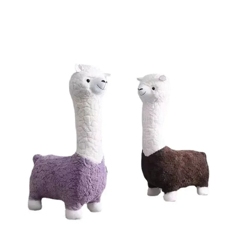 

Cartoon Alpaca Stool Children's Casual Shoes Changing Stool Children's Household Living Room Decoration Doll Stool