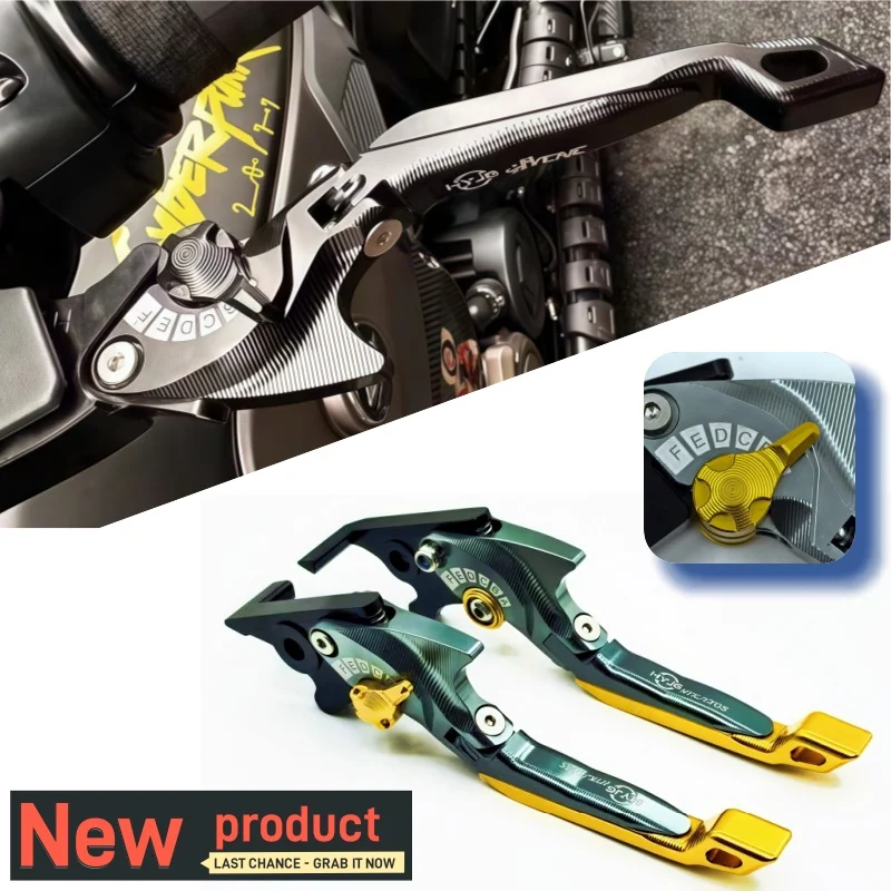 For CF MOTO 450SRS Motorcycle Parts 3D Brake Lever Set Foldable Adjustable Handle Levers