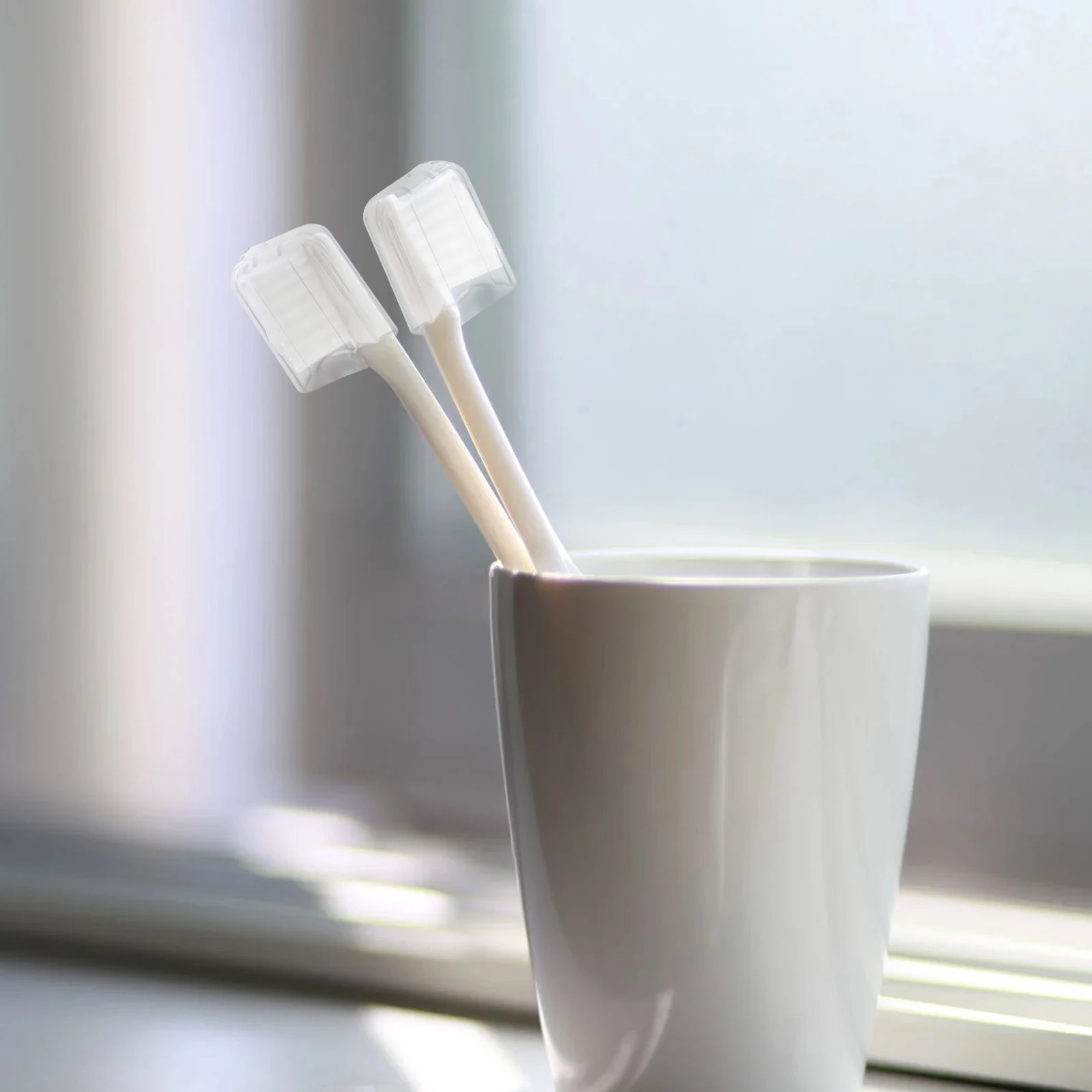 

20pcs Toothbrush Head Covers Transparent Protective Caps Travel Brush Cover Dustproof Shield Compatible With Most Toothbrush