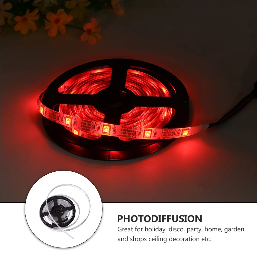 ไฟ LED แบบเส้น 20 เมตร 5050 RGB กันน้ำ สว่างสดใส สำหรับตกแต่งงานปาร์ตี้ สวน บ้าน ดิสโก้ ไฟประดับเพดาน