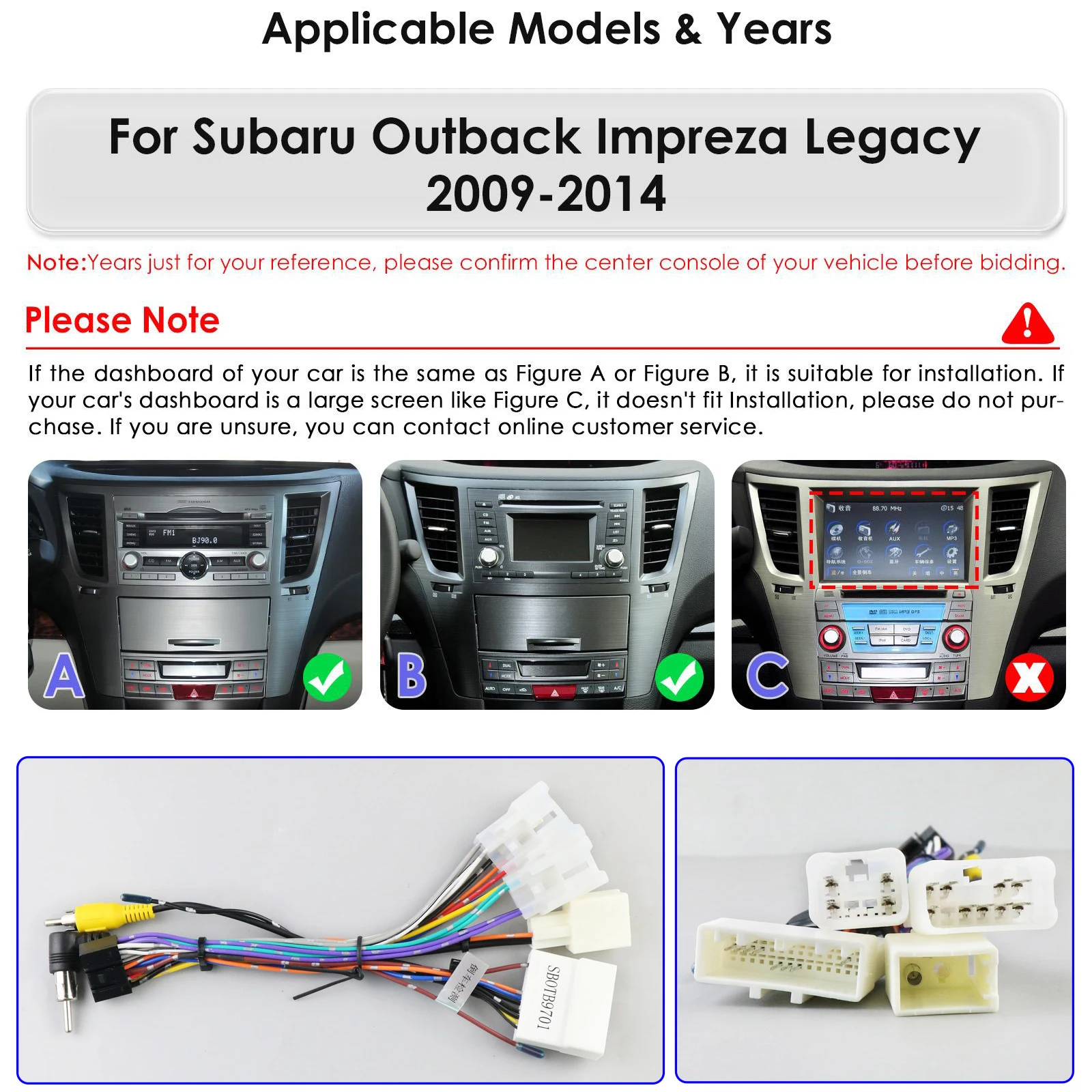 9.7 Tesla Style 2din Android 13 Car Radio Multimedia Video Player for Subaru Outback Impreza Legacy 2009-2014 GPS Carplay 4G RDS