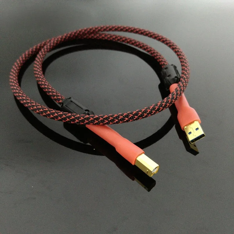 

HiFi Audiophile USB Cable USB 2.0 Cable A to B High End Type A Male to Type B Male HiFi Data Transfer Digital Cable for DAC