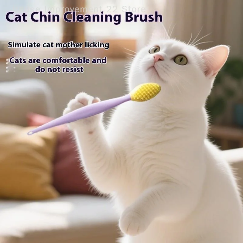 5Pcs Silicone Pet Brush Cat Grooming Brush For Cat Chin Acne Exfoliating Brush Cat Care Soft Silicone Scraper Pet Supplies