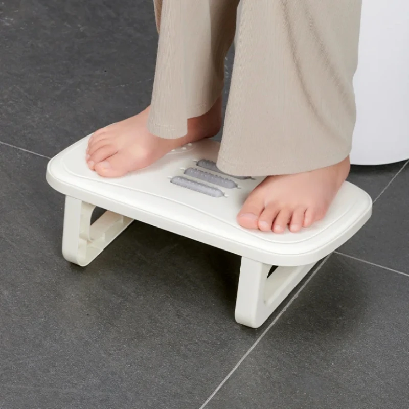 Foot Rest Under Desk Leg Rest with Roller Massage Foot Nursing Stool Foot Stool for Car Computer Desk Women Men Living Room Home