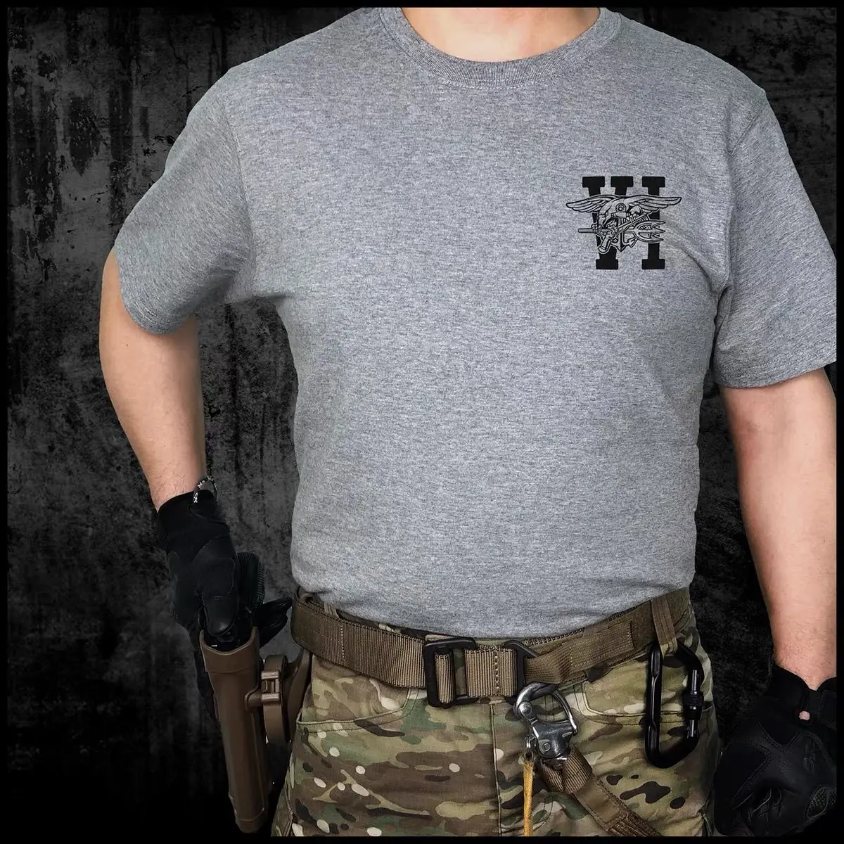 New Seal Team Six Red Team Tactical Action Army Graphic Printed Crew Neck Plus Size Men's and Women's Short Sleeve T-Shirts