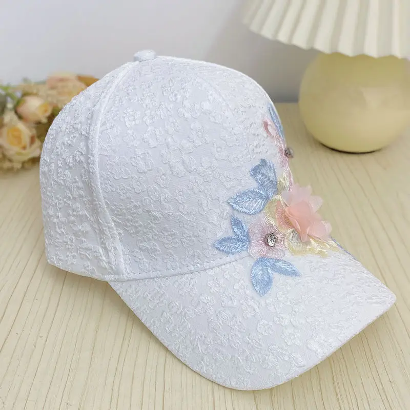 2024 New Embroidered Baseball Cap for Women Spring Summer Outdoor Sunscreen Unisex Snapback Hat Sports Casual Men Hip Hop Hat