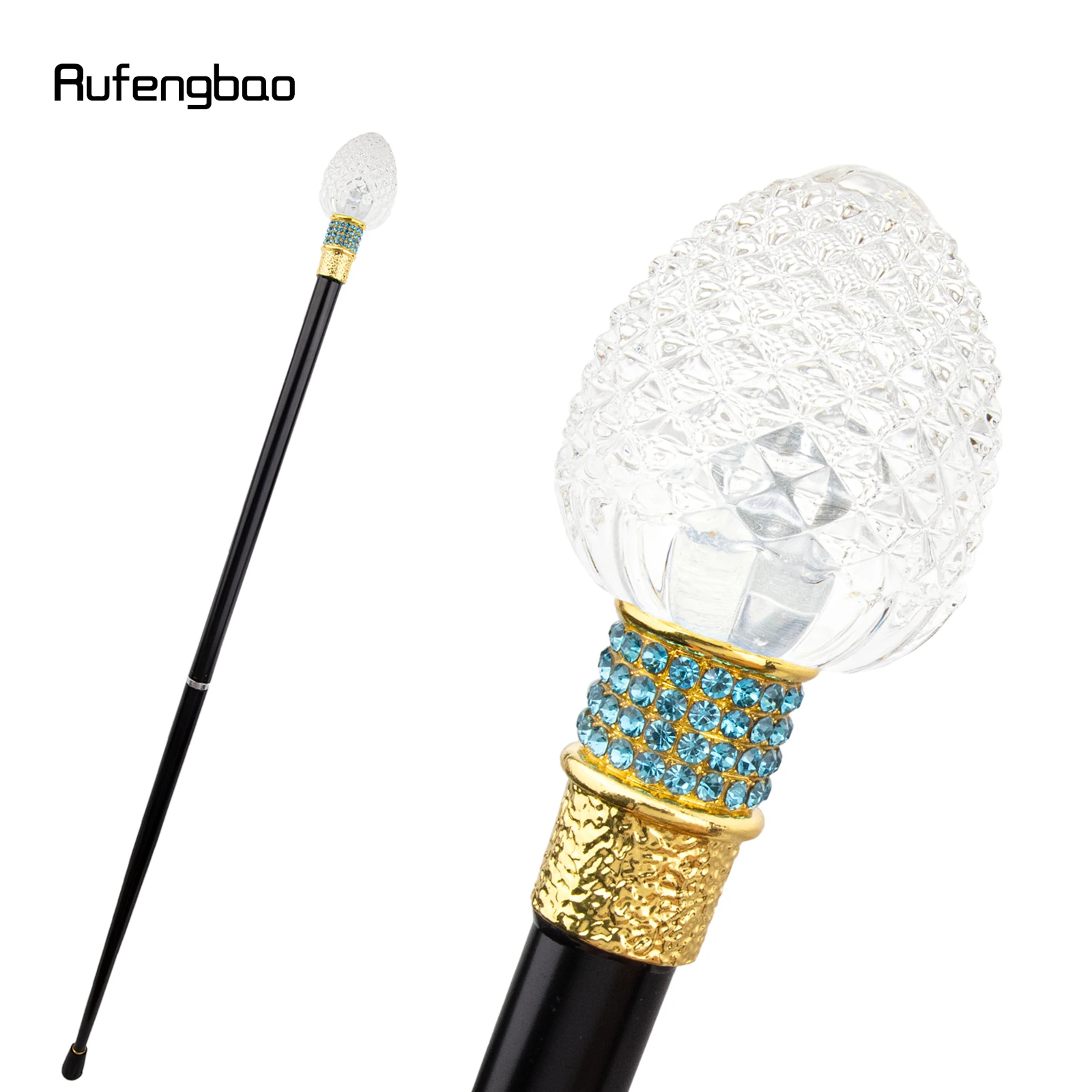 الكرة الشفافة الزجاج الذهبي الأخضر سبيكة الجنية الصولجانات للفتيات الأميرة عصا للمشي العصا تأثيري حفل زفاف عيد ميلاد 92 سنتيمتر