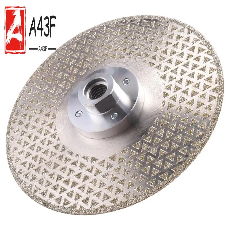 

A43F-M14 Алмазная режущая пила с вакуумной пайкой, двухсторонний диск, резка мрамора, бетона, плитки