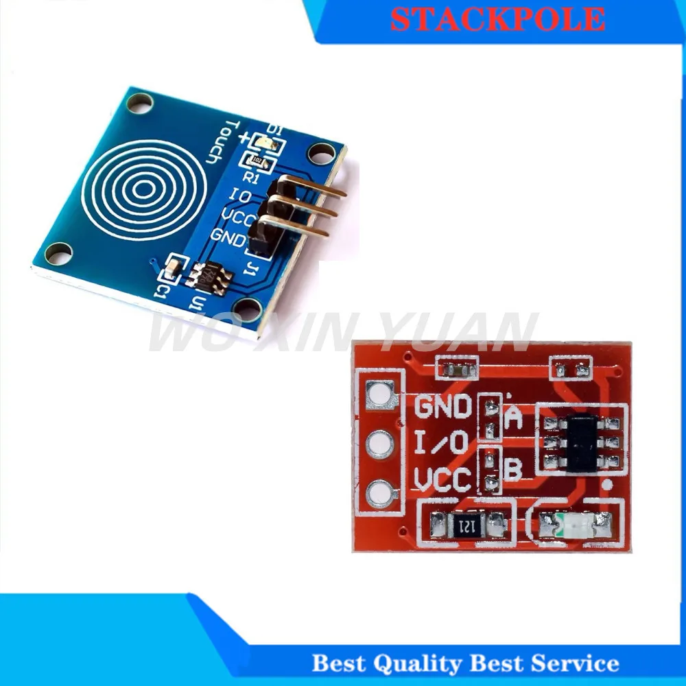 

10Pcs TTP223 Touch Key Switch Module Button Self-Locking No-Locking Capacitive Single Channel Reconstruction