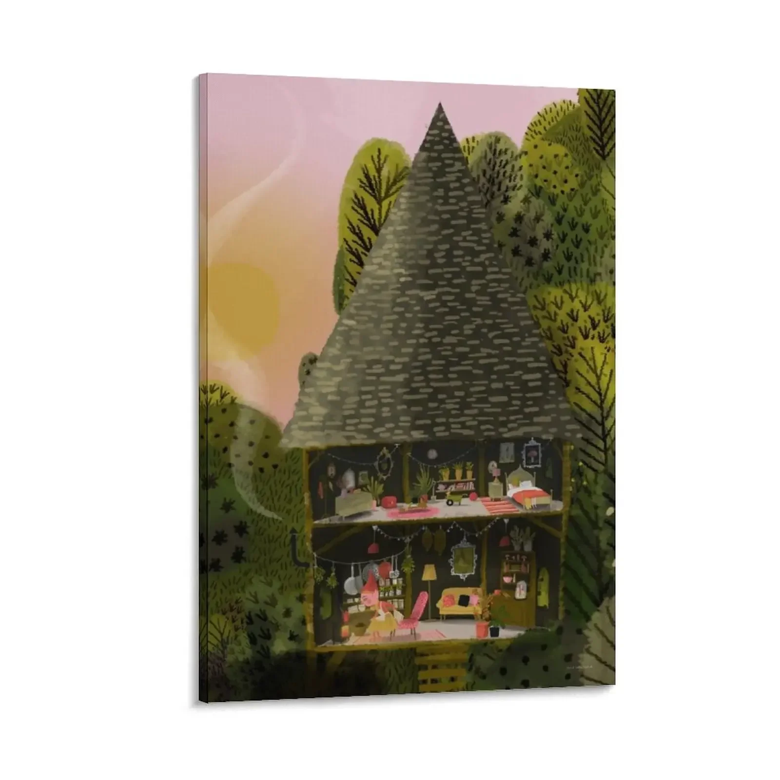 

Gnome House Canvas Painting interior paintings Wall decoration frame luxury home decor wall art