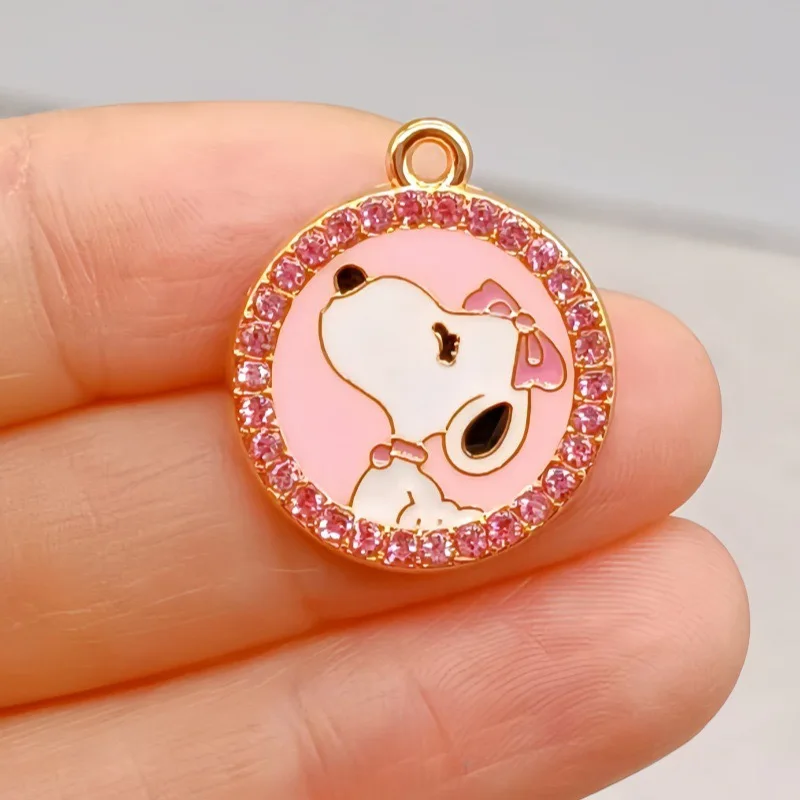 10pcs alloy drip oil dog pendant, DIY jewelry making earrings, keychain accessories image 4