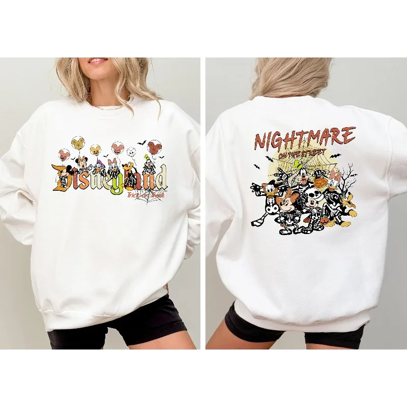 Disney Mickey atmosphère terrifiante sweat à capuche pour femme automne/hiver nouveau sweat à capuche de rue décontracté pour hommes et femmes