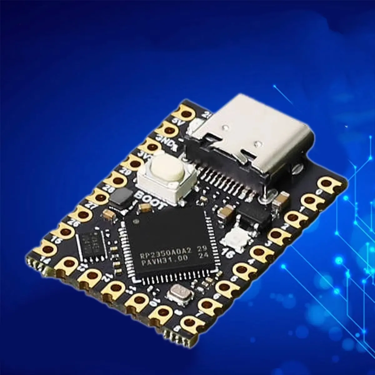 لوحة تطوير صفر RP2350 لـ Super Mini Pico2 RP2350 ثنائي النواة 150 ميجا هرتز 520 كيلو بايت USB Type-C