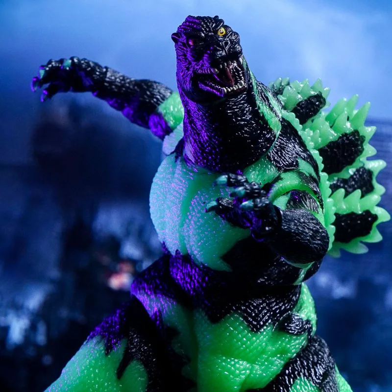 Figura de Acción Articulada de Dinosaurio Godzilla Reactor Glow Version LED Luminoso de NECA, Muñeco de Juguete