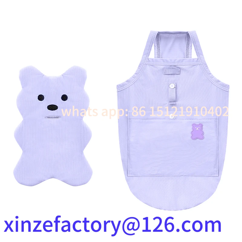 

Customizable Babe Bear Cooler Vest Pet Dog Clothes Summer Summer Puppy Miniature Dog