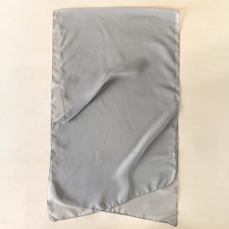 2023 neue Mode Sommer Frauen einfarbig Strand Schal Seide Schals Stirnband Weibliche Stirnband Wraps Sonnencreme Hijab Großhandel – Detail 22
