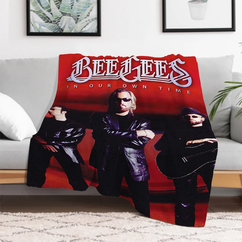 Australian Rock Band Bee Gees Blanket Sofa Blankets for Bed Furry Winter Bedspread the Knee Warm Baby & Throws Bedspreads Fleece