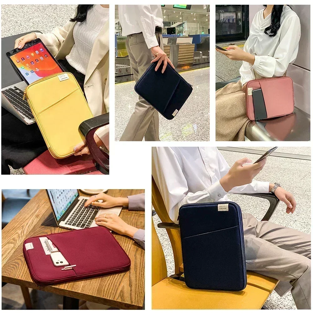 Bolsa de manga para tablet, 9-11 polegadas, para ipad air 4 5 pro 11 mini 5 6, ipad, xiaomi 5, samsung, huawei, lenovo, à prova de choque