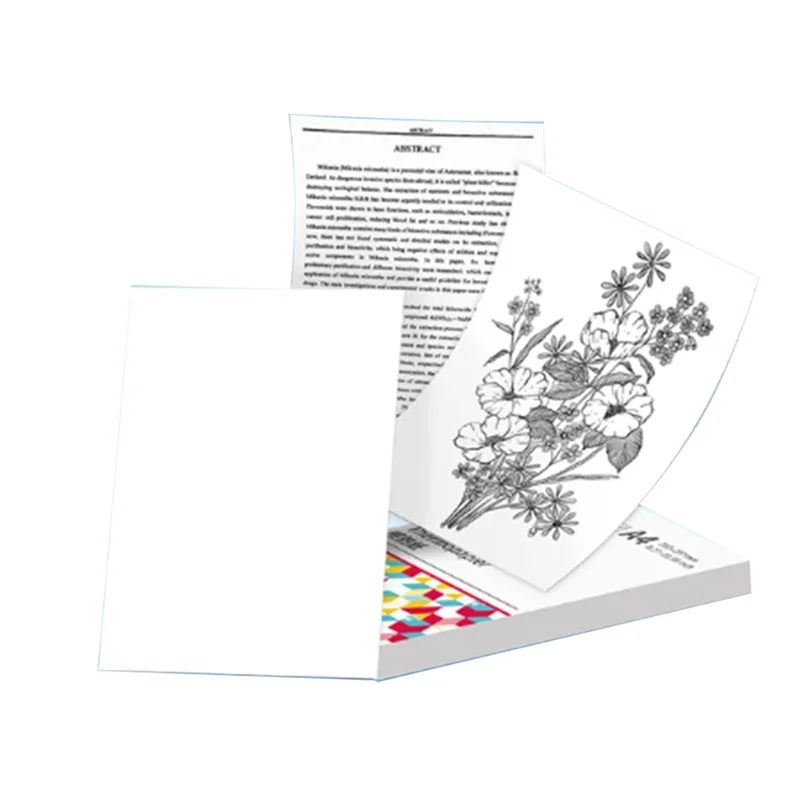 Para phomemo a4 papel térmico m08f impressora de documentos de papel térmico contínuo de secagem rápida notas de estudo-y18a