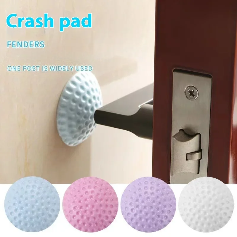 Silicone world Door Stoppers Wall Protection Safety Shock Absorber Door Handle Bumpers Wall Protectors Anti-collision Sticker