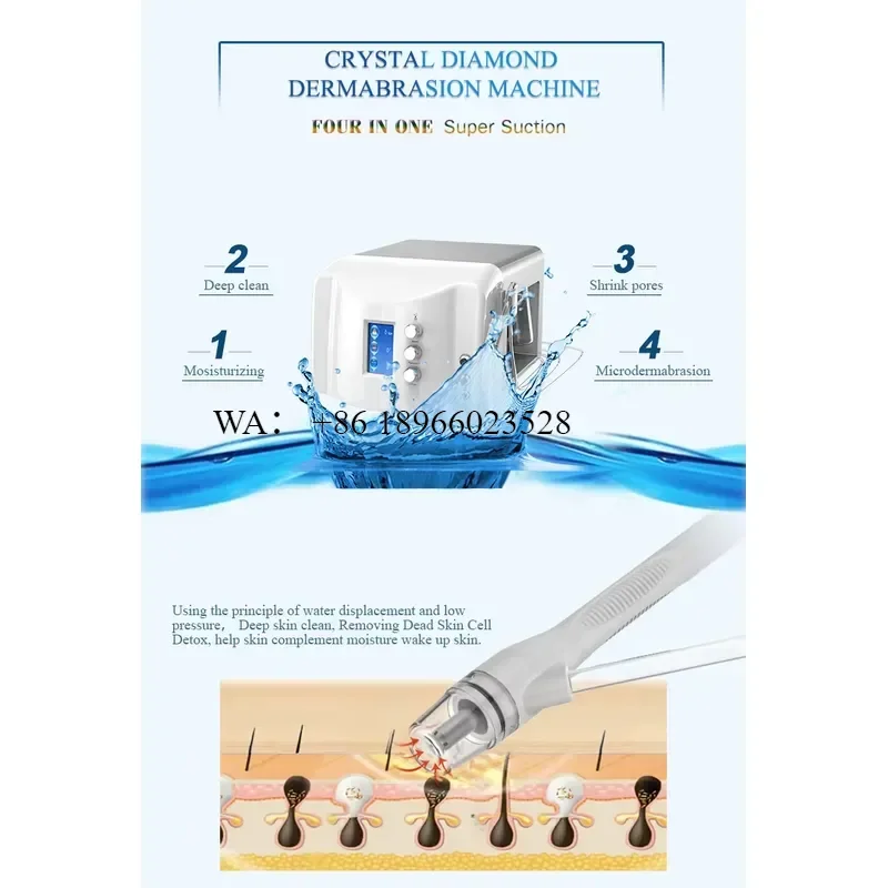WMWMNU for BECO Diamond Dermabrasion Hydralift EP Aqua Peel Deep Cleaning Micro Crystal Microdermabrasion Device
