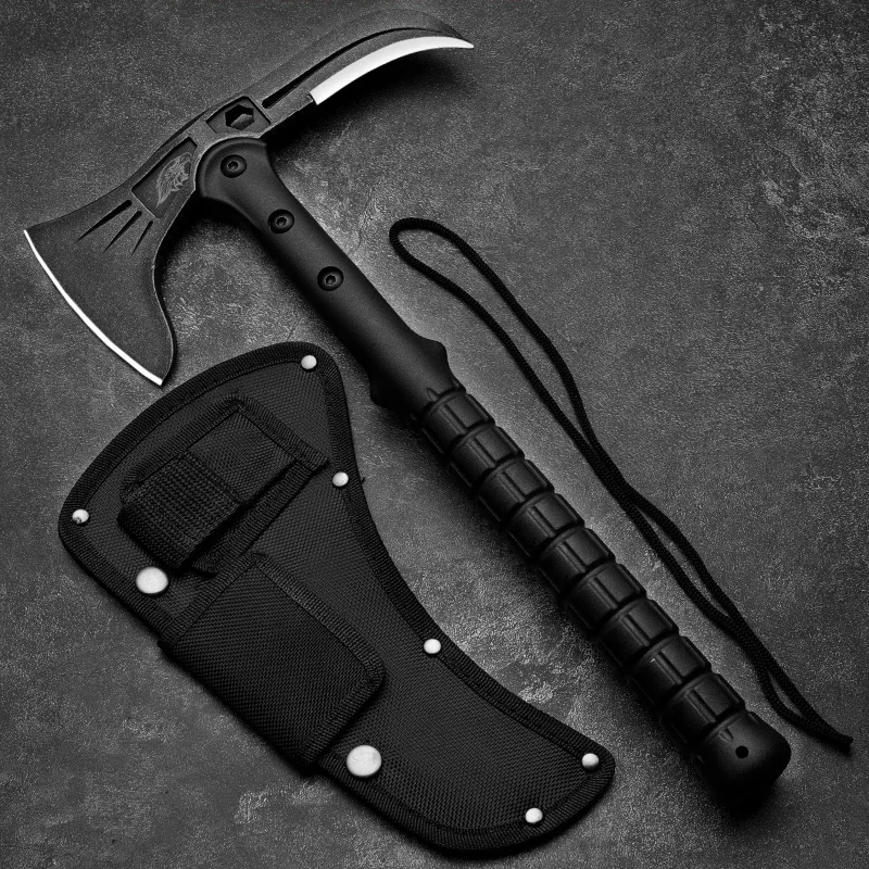 Imagem -03 - Portátil Multi Funcional Aço Battle Axe Huangfu4cr13 Survival Axe para Acampamento ao ar Livre Caça e Atividades de Emergência