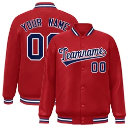 Custom Adult Youth Letterman Jackets Varsity Baseball Jacket Sports Bomber Coat Stitched Team Name Number