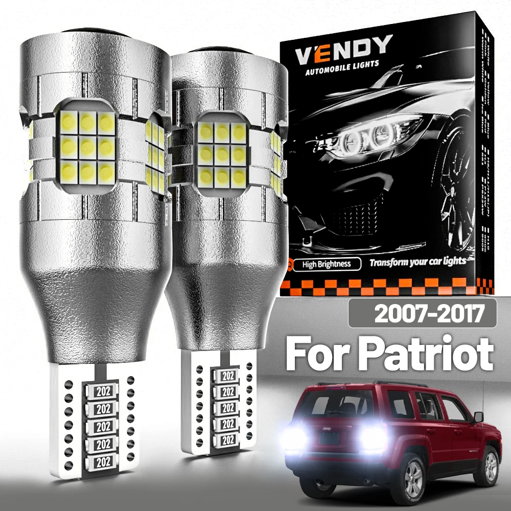 2 stücke LED Reverse Licht Für Jeep Patriot MK 2007-2017 Backup Lampe 2008 2009 2010 2011 2012 2013 2014 2015 2016 Canbus Zubehör