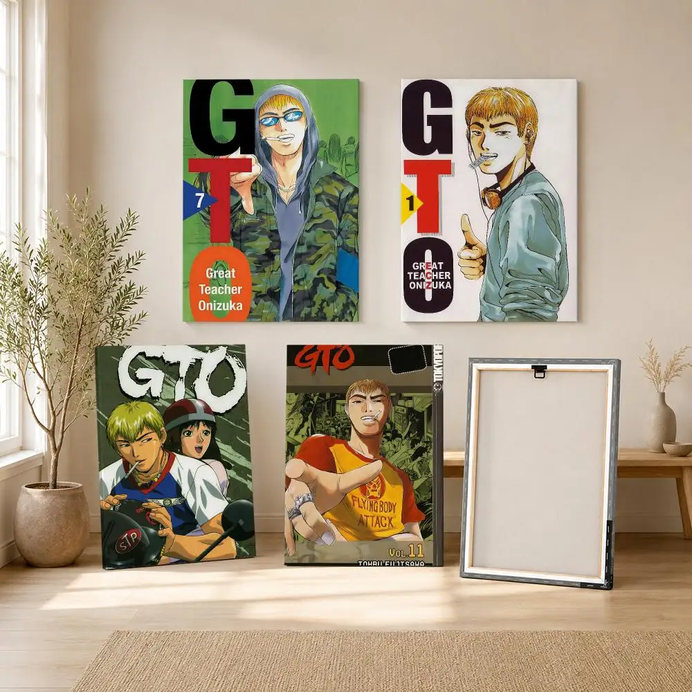 Best Seller Anime G-GTO Painting Calligraphy Canvas Wall Art Living Room Bedroom Hallway ClearPrint Non-Fading&Gift