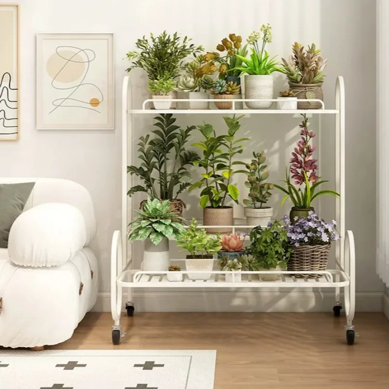 Flower Display Plant Stand Terrace Outdoor Metal Rack Plant Stand Corner Black Kwietnik Stojacy Na Kwiaty Front Porch Furniture