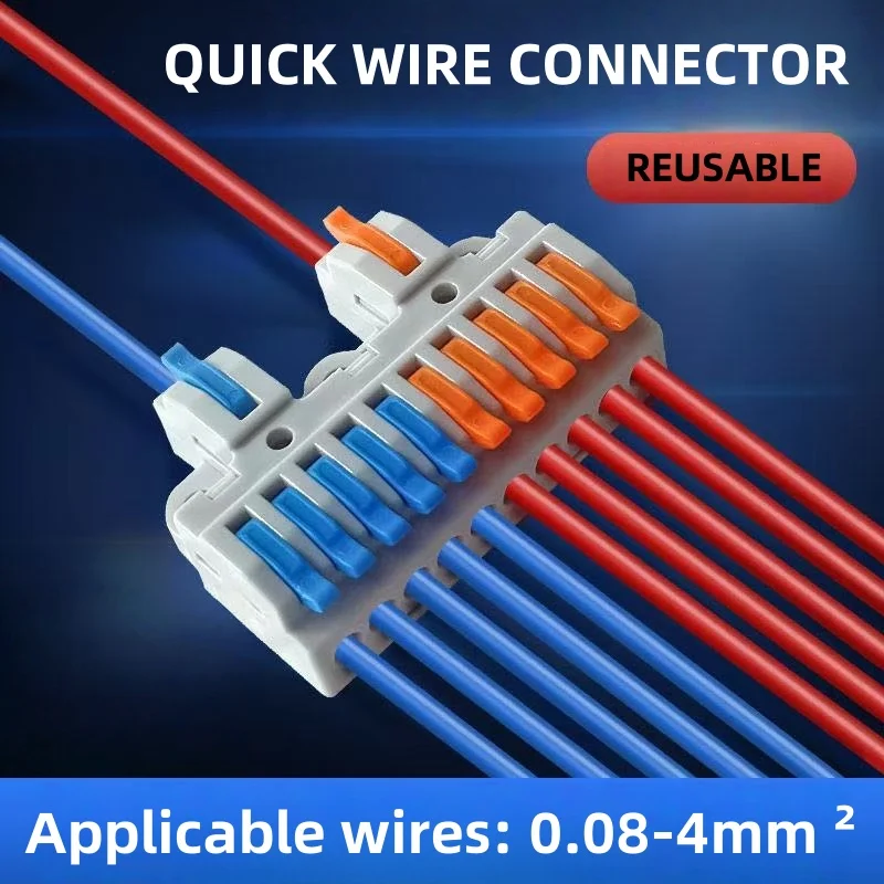 Mini Quick Terminal Block Docking Universal Compact Compact Splice Electrical Connectors Small Wiring Connector Electrical