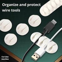 Cable Winder Silicone USB Cable Desktop Tidy Management Clips Cable Holder For Mouse Headphone Wire Organizer