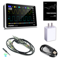 FNIRSI-1013D Digital Flatbed Oscilloscope Dual Channel 100M Bandwidth Sampling Rate 1GS Mini Flatbed Digital Oscilloscope