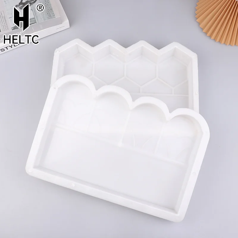 Garden Edging Fence Concrete Molds Reusable DIY Garden Brick Mold For Fish Pond Backyard Patio Garden Decoration