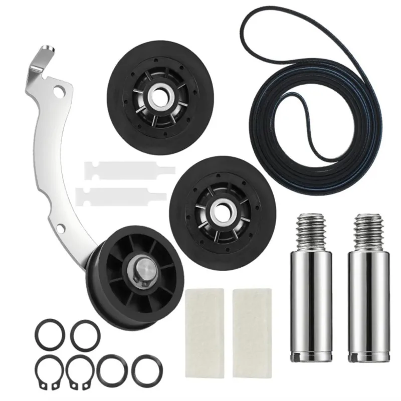 

WHYY-For RB170002KIT Dryer Drum Assembly Replacement Kit Driven Pulley, Drum Belt And Drum Slide