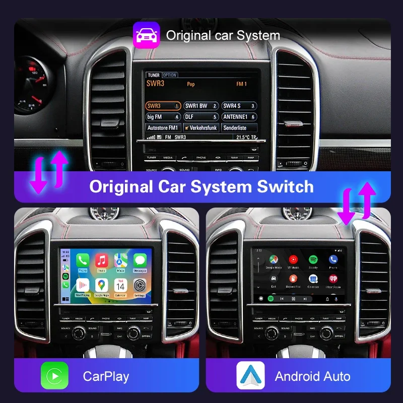 Wireless New Carplay For Porsche 911 Bosxter Cayman Macan Cayenne Panamera PCM/CDR  Android Auto Support Rear Camera