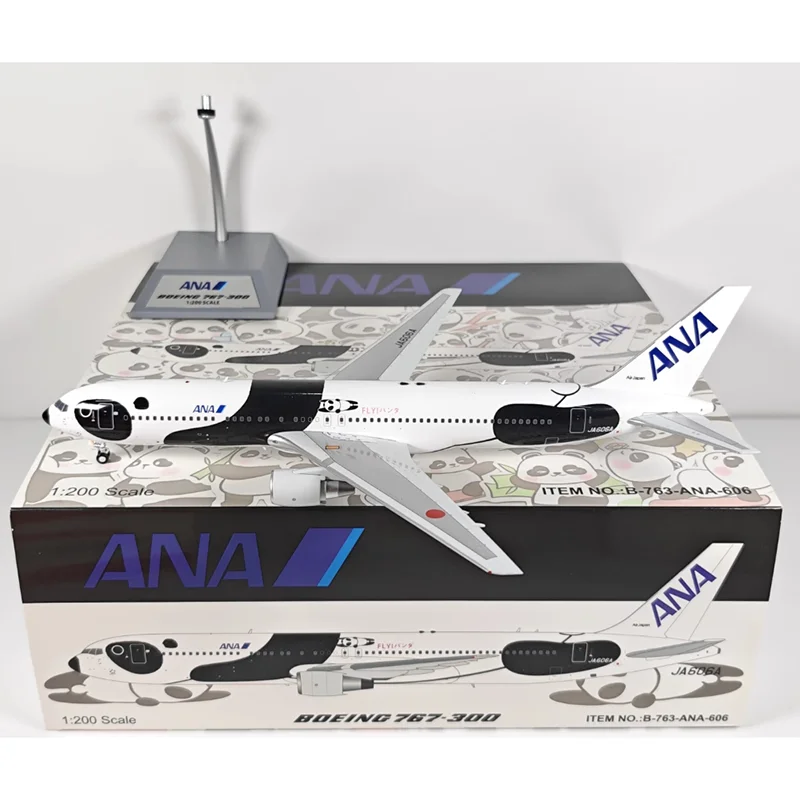 

Литой под давлением масштаб 1/200 ANA B767-300ER JA606A, 20th Anniversary of China, открывающаяся модель самолета из сплава, коллекционная декоративная модель