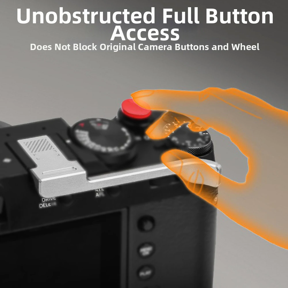 1pc Camera Finger Grip For Fuji X-100V1 Camera Aluminum Single-Handed Grip Photography Fixed Bracket Replace Accessories