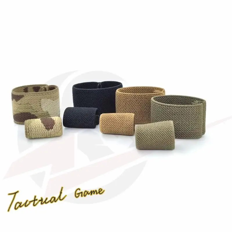 Garde-boucle de ceinture en bande élastique, gadgets de stockage de camping en plein air, 20mm, 25mm, 38mm, 50mm, 5 pièces