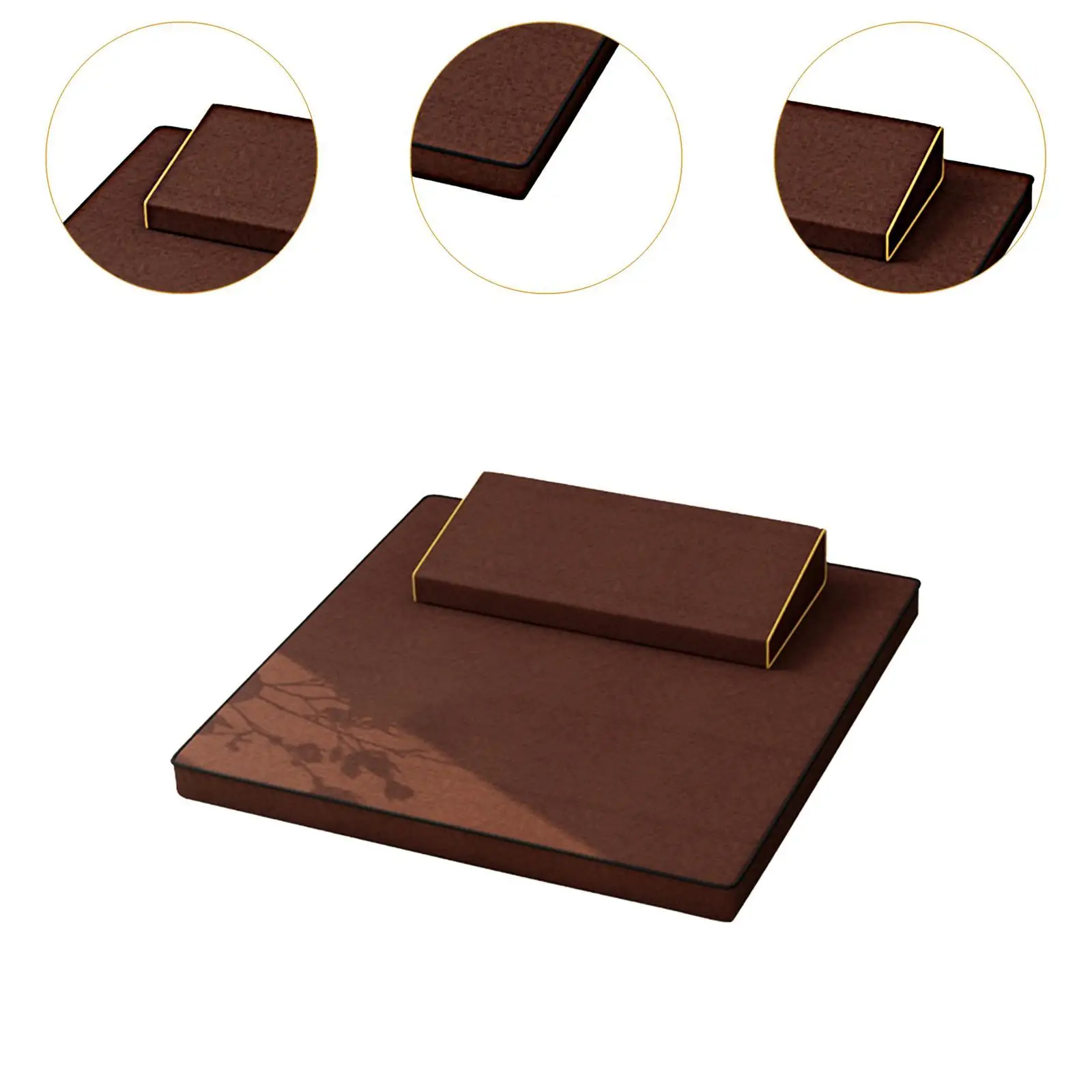 مجموعة وسائد التأمل سهلة التخزين وسادة المقعد لغرفة النوم فن الشاي