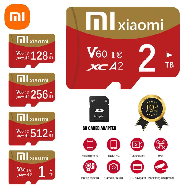 Xiaomi-Mini tarjeta de memoria Micro SDXC, Clase 10, 32GB, 64GB, 128GB, 256GB, U3, 4K, tarjeta Flash SD TF de velocidad Ultra alta para cámara y PC