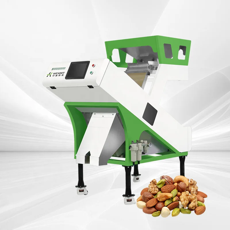 FL Nut Color Sorting Machine Adjustable Sorting Accuracy Device For Various Kinds Of Nuts Defective Grain Separation Machine