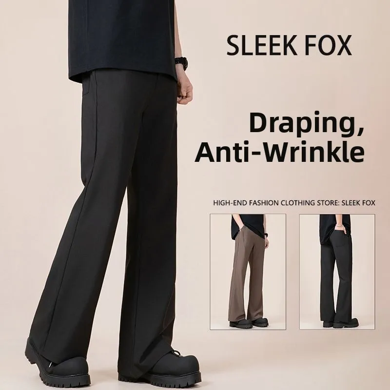 

Зимние повседневные брюки с защитой от морщин, на флисовой подкладке, свободного кроя, микро-клеш, цветные, деловые, удлиненные, с эластичным поясом